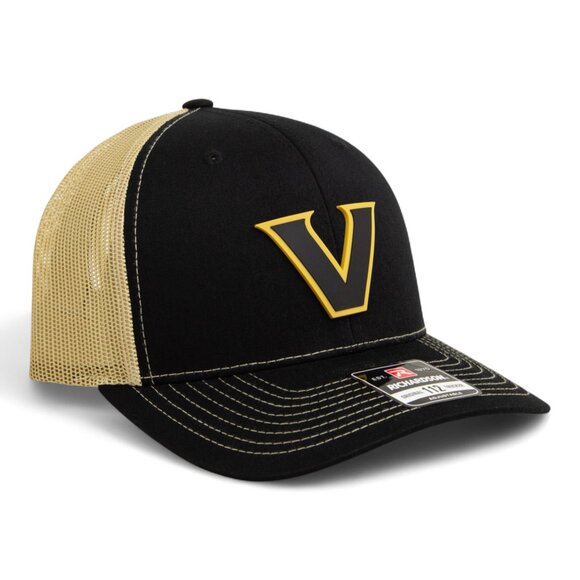 Vanderbilt Commodores Black 3D Snapback Trucker Hat- Black/ Vegas Gold - Picture 1 of 3